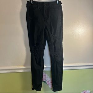 So Women’s Black Ripped Skinny Jeans Size 5